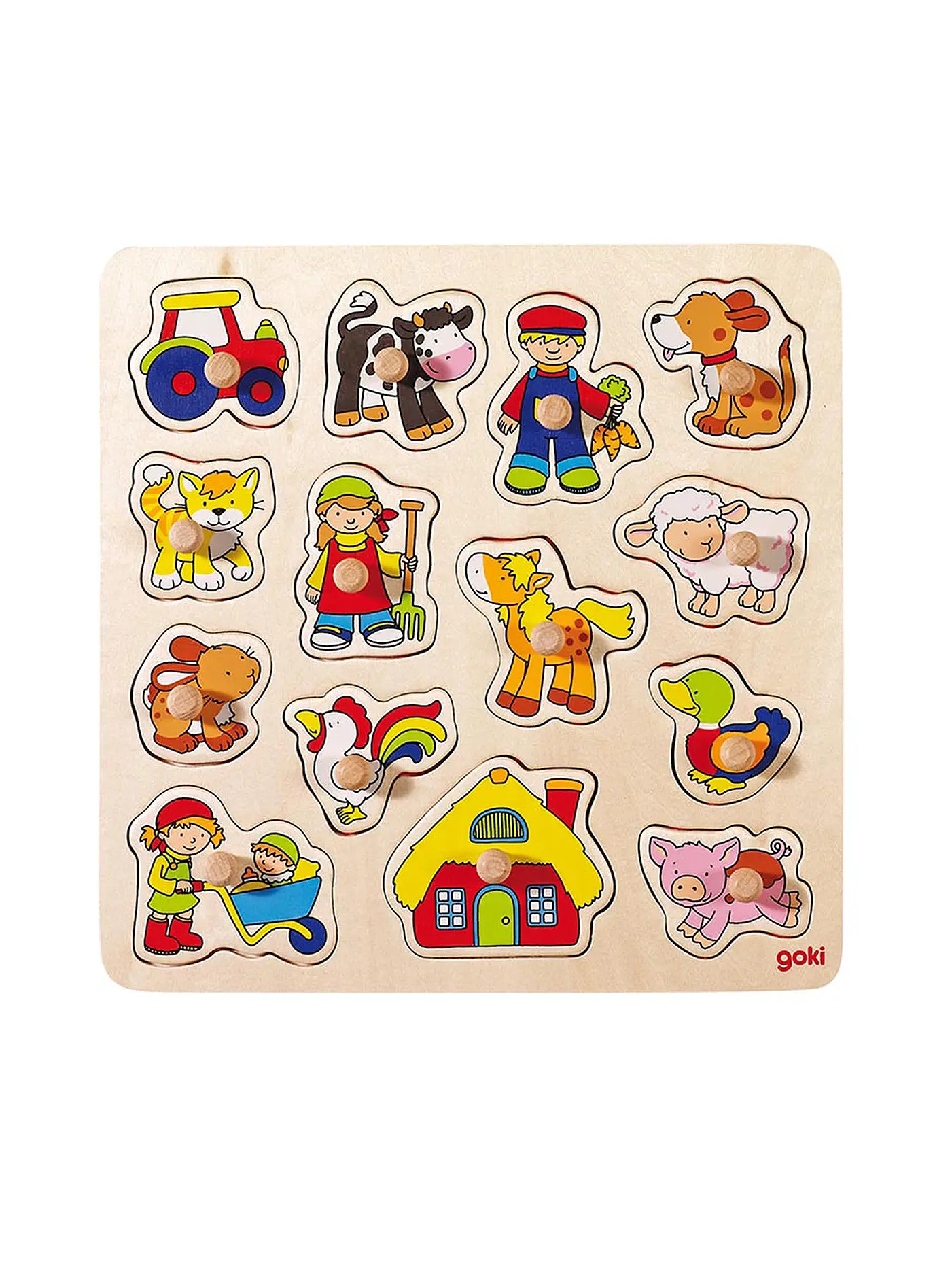 GOKI | Steckpuzzle Hahn 14-tlg. | 